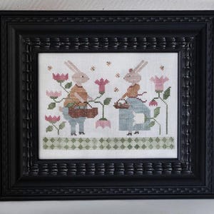 Histoire de Lapins by Tralala - Counted cross stitch pattern - Hard copy