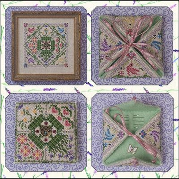 Summer in the Meadow by Just Nan JN282 - Counted cross stitch pattern with embellishments - Hard copy
