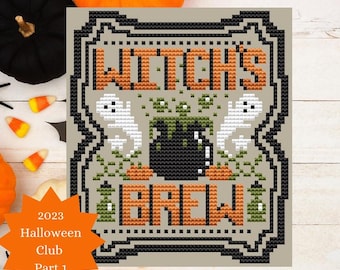 Witch's Brew by Shannon Christine Designs - 2023 Halloween Club Part 1 - Counted cross stitch pattern - Hard copy