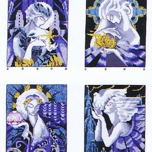 Deco Spirits de Mirabilia MD19 - Patrón de punto de cruz contado - Copia impresa