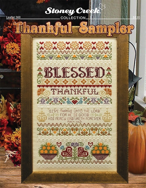 Thankful Sampler by Stoney Creek - Counted cross stitch pattern - Hard copy