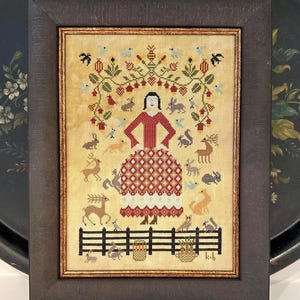 Happiness by Kathy Barrick - Counted cross stitch pattern - Hard copy