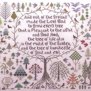 And A Forest Grew by Rosewood Manor - Counted cross stitch pattern - Hard copy