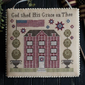 Grace on Thee by Plum Street Samplers - Counted cross stitch pattern - Hard copy