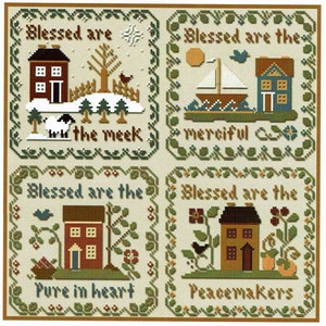 Saltbox Scriptures by Little House Needleworks - Counted cross stitch pattern - Hard copy