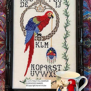 Folly Hill Sampler by Rosewood Manor - Counted cross stitch pattern - Hard copy