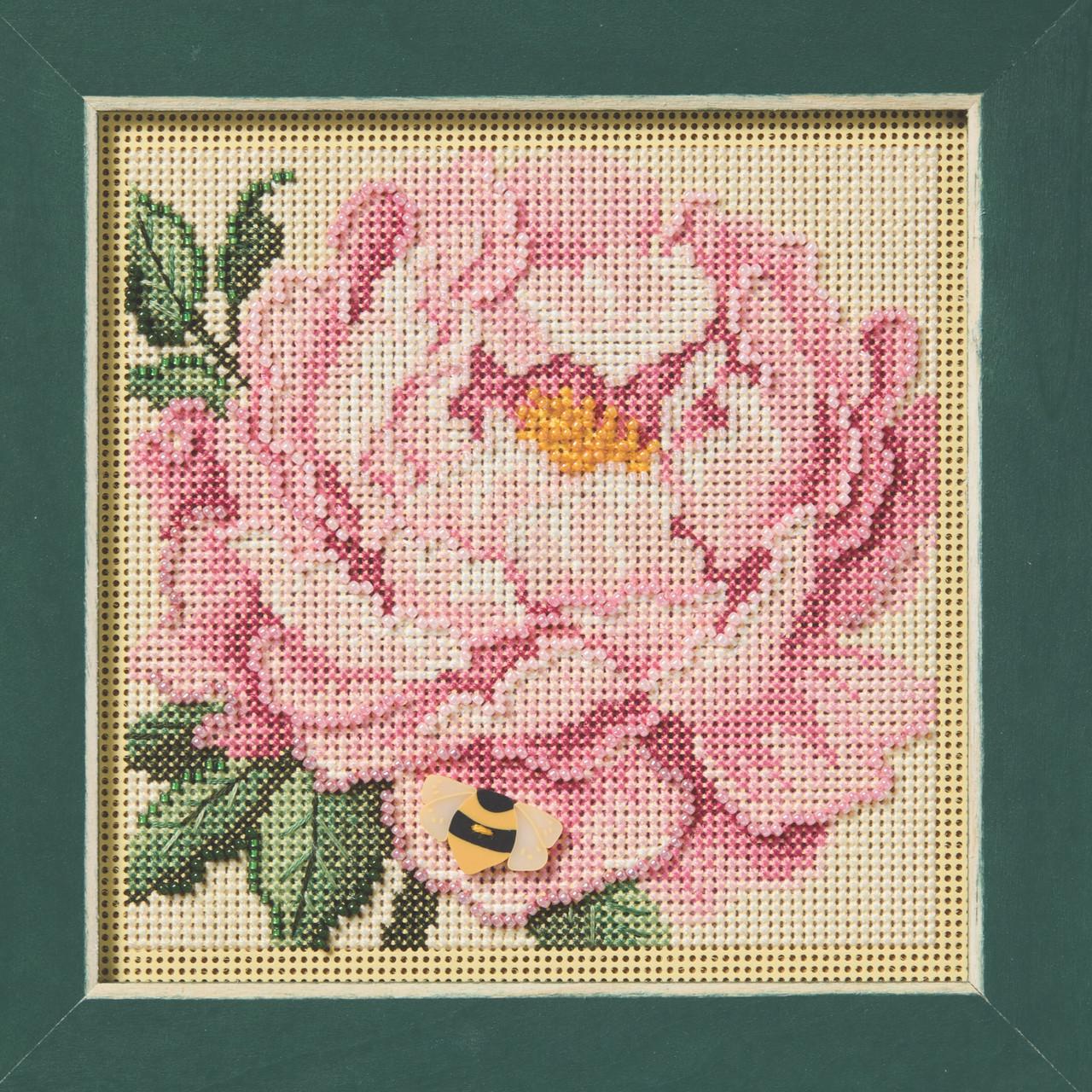 Peony by Mill Hill MH14-2511 - Beaded Cross Stitch Kit - Etsy