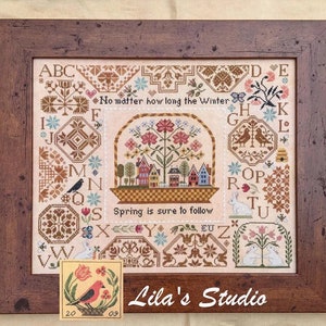 Spring Quaker by Lila's Studio - Counted cross stitch pattern - Hard copy