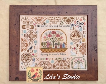 Spring Quaker by Lila&#39;s Studio - Counted cross stitch pattern - Hard copy
