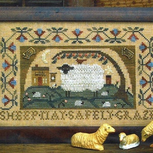 Sheep May Safely Graze by Homespun Elegance - Counted cross stitch pattern - Hard copy