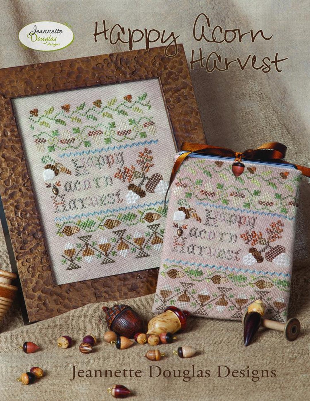 Happy Acorn Harvest by Jeannette Douglas - Counted Cross Stitch Pattern ...