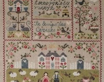 Vive l' ete by Tralala - Counted cross stitch printed pattern