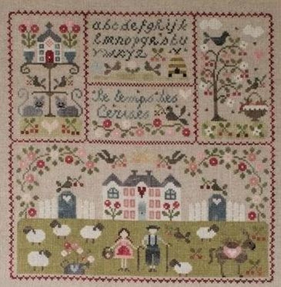 Vive L' Ete by Tralala Counted Cross Stitch Printed Pattern 