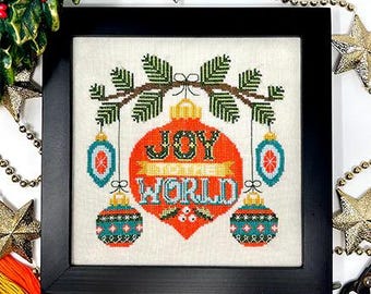 Joy To The World by Tiny Modernist - Counted cross stitch pattern - Hard copy