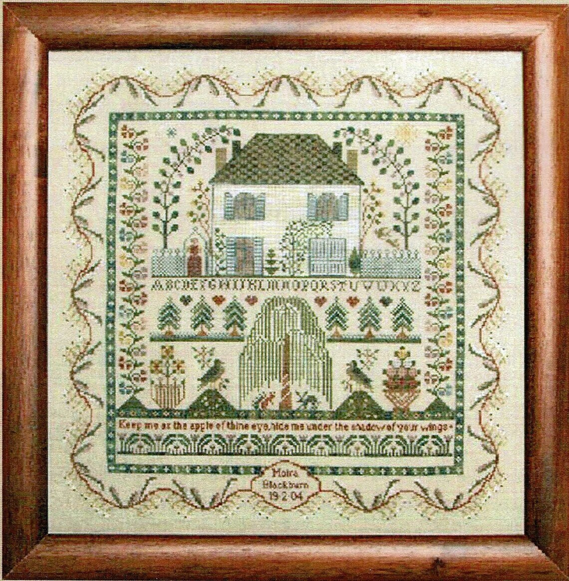 Keep Me Sampler by Moira Blackburn - Counted Cross Stitch Pattern