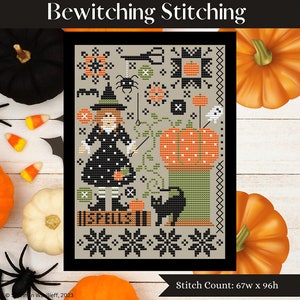 Bewitching Stitching by Shannon Christine Designs - Counted cross stitch pattern - Hard copy