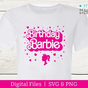 Logo Digital Personalizado De Cumpleaños Barbie