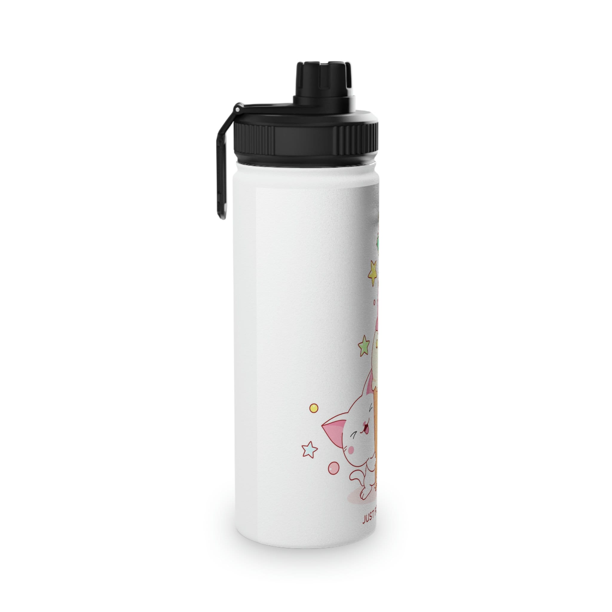Cute Kittens Ice Cream Just for You Kawaii Thermoses, Stainless Steel Water  Bottle, Sports Lid, Gift for Her, Gift for Mom, Shaker Bottle 
