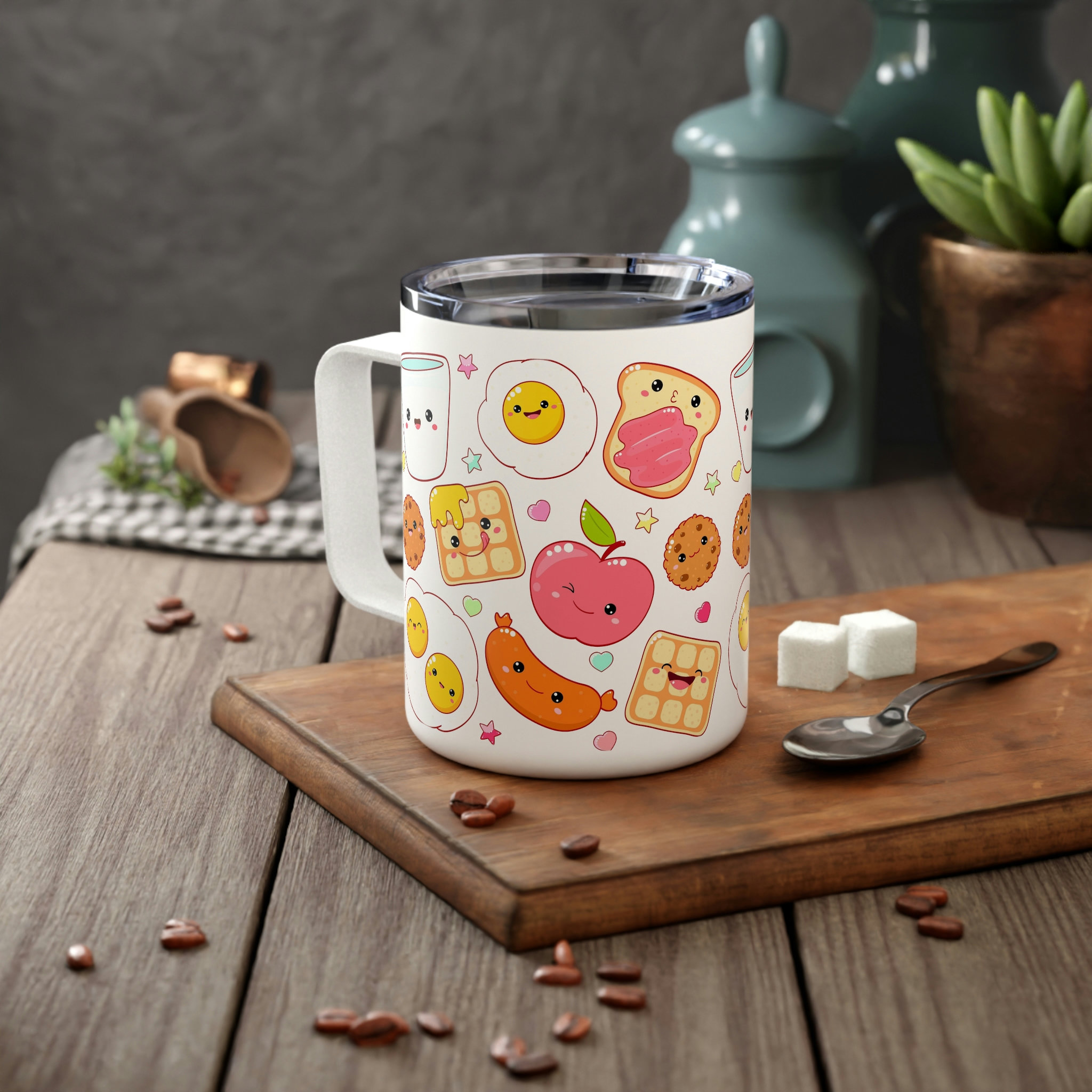 Creative Ceramic Coffee Mug Set Travel Cute Cup Coffee Mug Kawaii