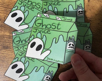 Ghost juice illustration sticker