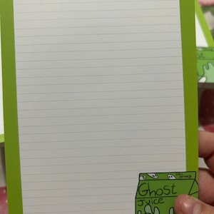 Ghost juice LINED notepad