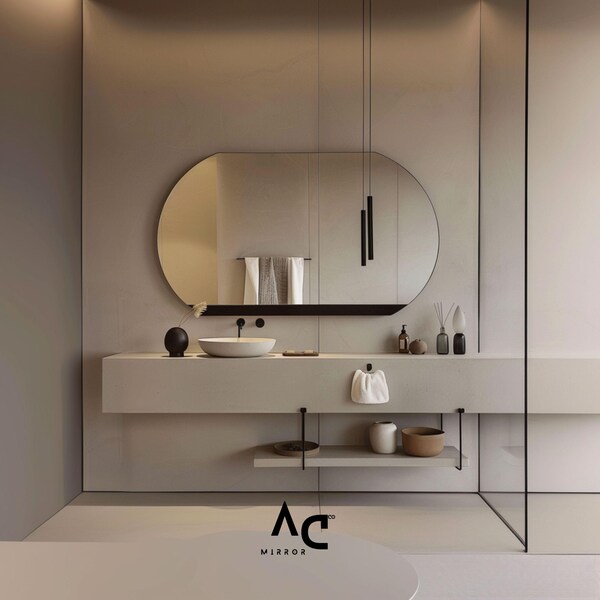 Bathroom Mirror With Shelf - Etsy