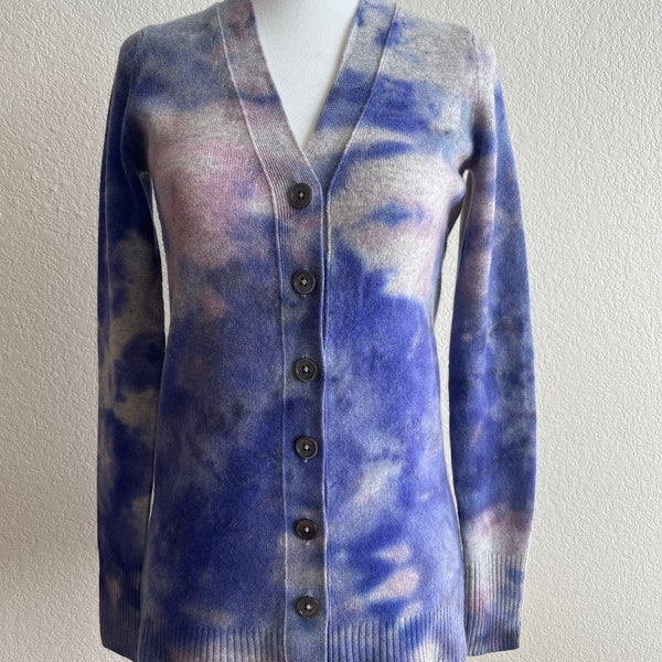 Upcycled 100% Cashmere Tie Dye Sweater
