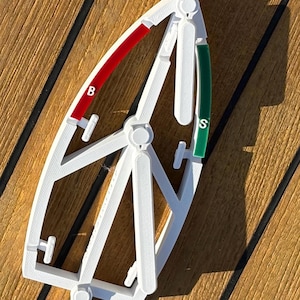 Übungsmodell Segelboot magnetisch – Sportbootführerschein Binnen & SKS, Lehrmittel MOB, Wenden, Anlegen Segelschule Ausbildung