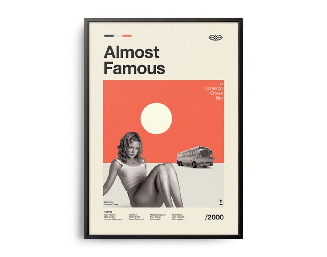 Almost Famous Poster PNG Vintage Movie Art Print Retro Movie Etsy