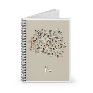 Lost Sheep Parable Notebook: Christian Art Spiral Journal