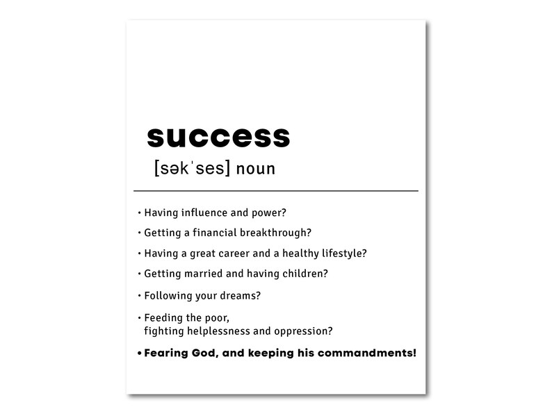 Bible Dictionary Art, Meaning of Success, Meaning of Life According to