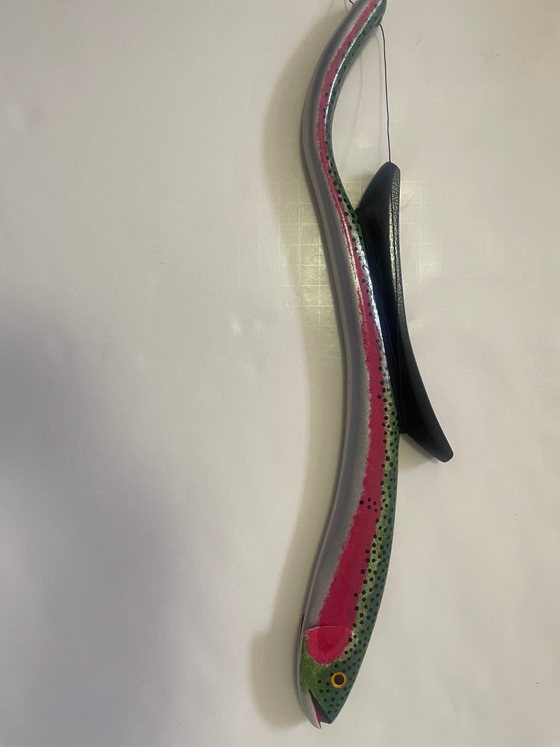 Hand Carved and Painted Fishing Jig Stick Etsy