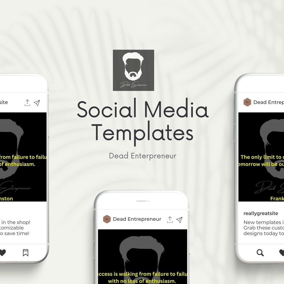 100 Customised Social Media Post / Templates Etsy