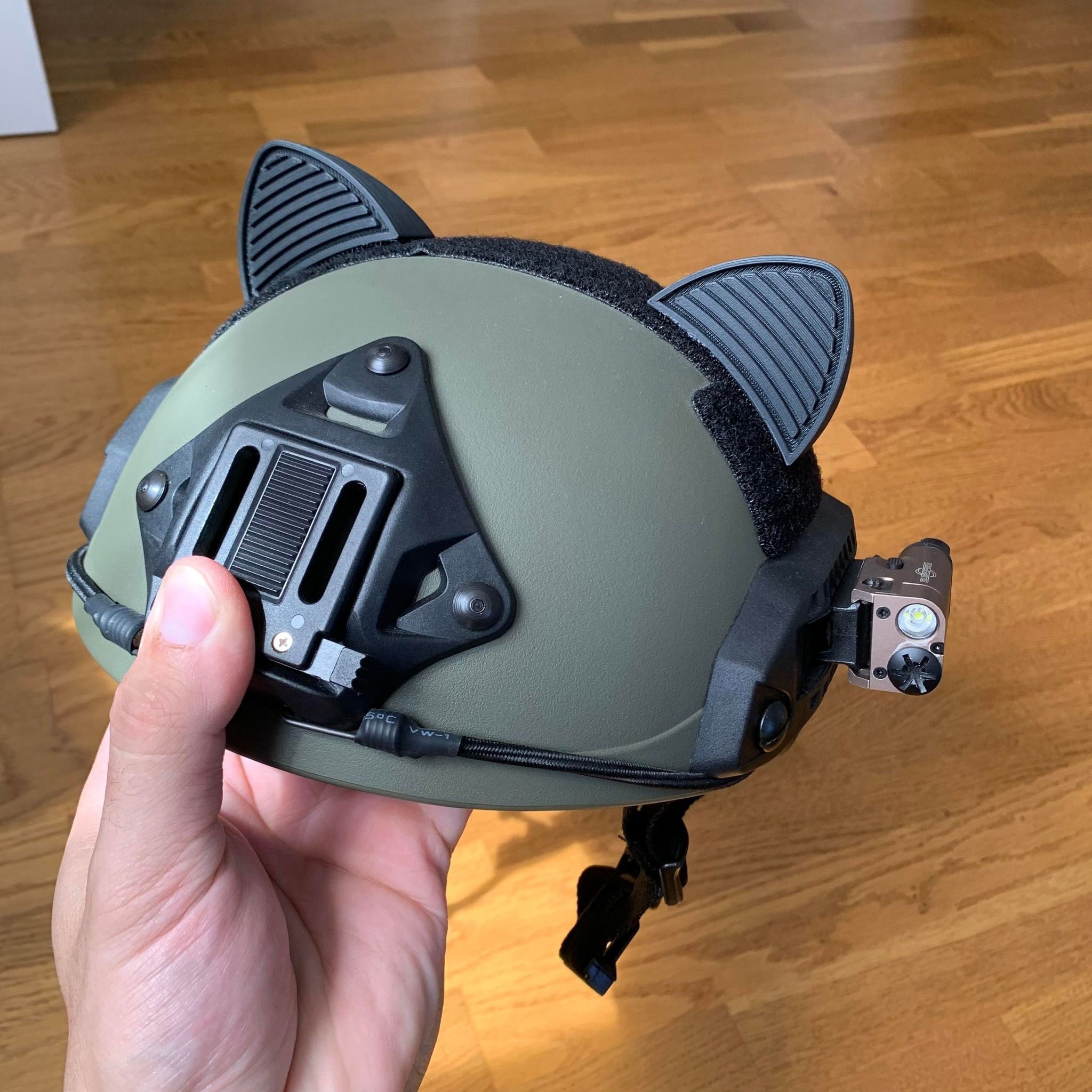 Airsoft Fast Helmet Cat Ears Fast Helmet Accessory Airsoft Helmet Funny Gift Airsoft Gift 3D