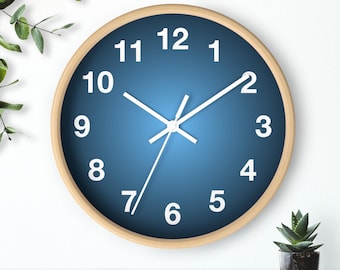 Reloj de pared minimalista/Decoración moderna para el hogar y la oficina, reloj silencioso