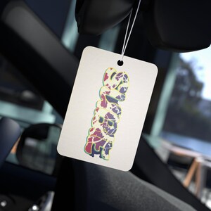 Ambientador para coche Subaru Enthusiast: aromas a coche nuevo, pino y hielo negro imagen 1