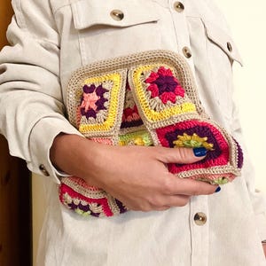 Crochet Bag Clutch Bag. Crochet Bag. Handmade Bag.