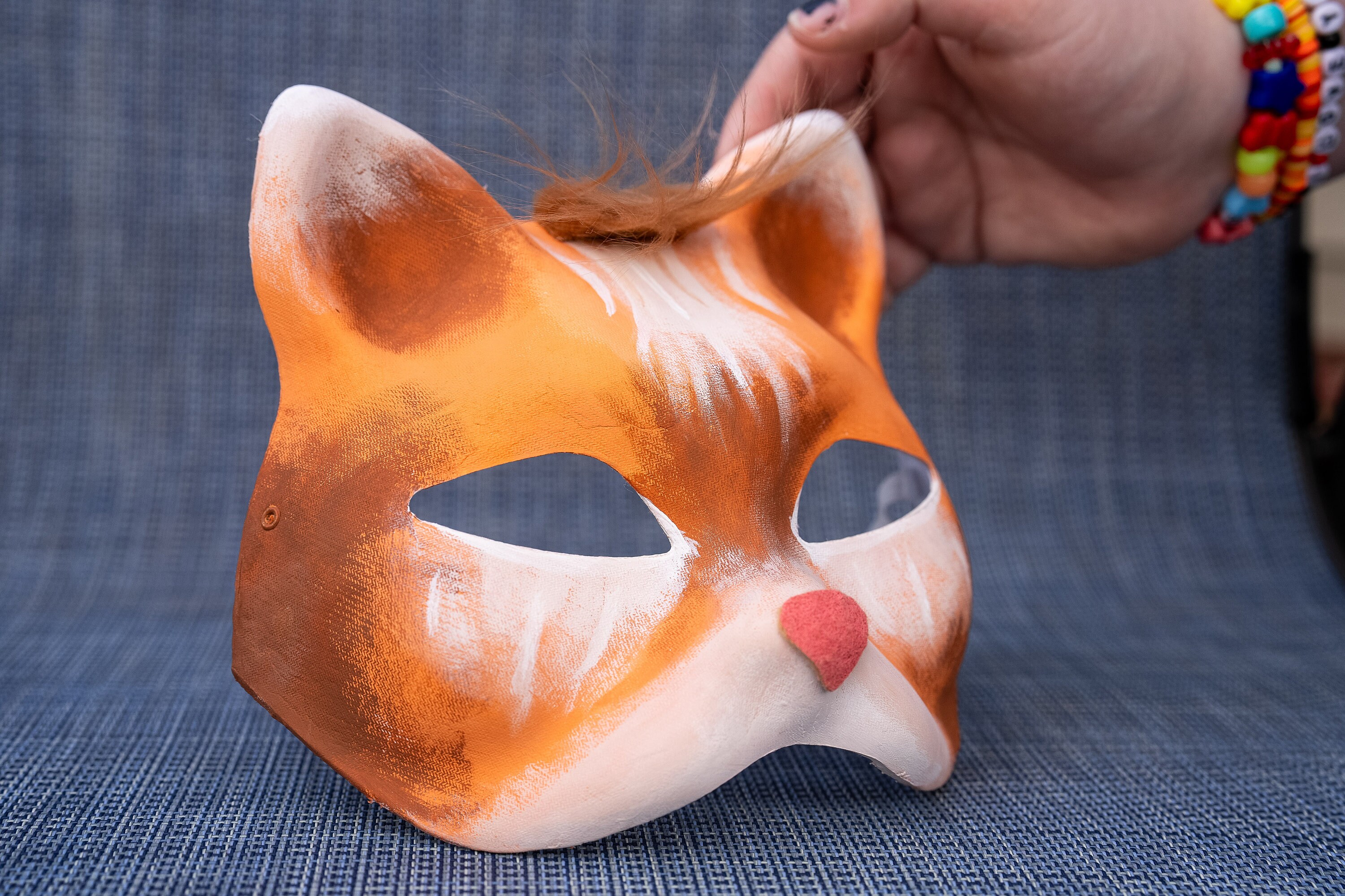 Orange Ginger Tabby Therian Cat Mask Etsy