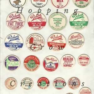 24 vintage melkdoppen