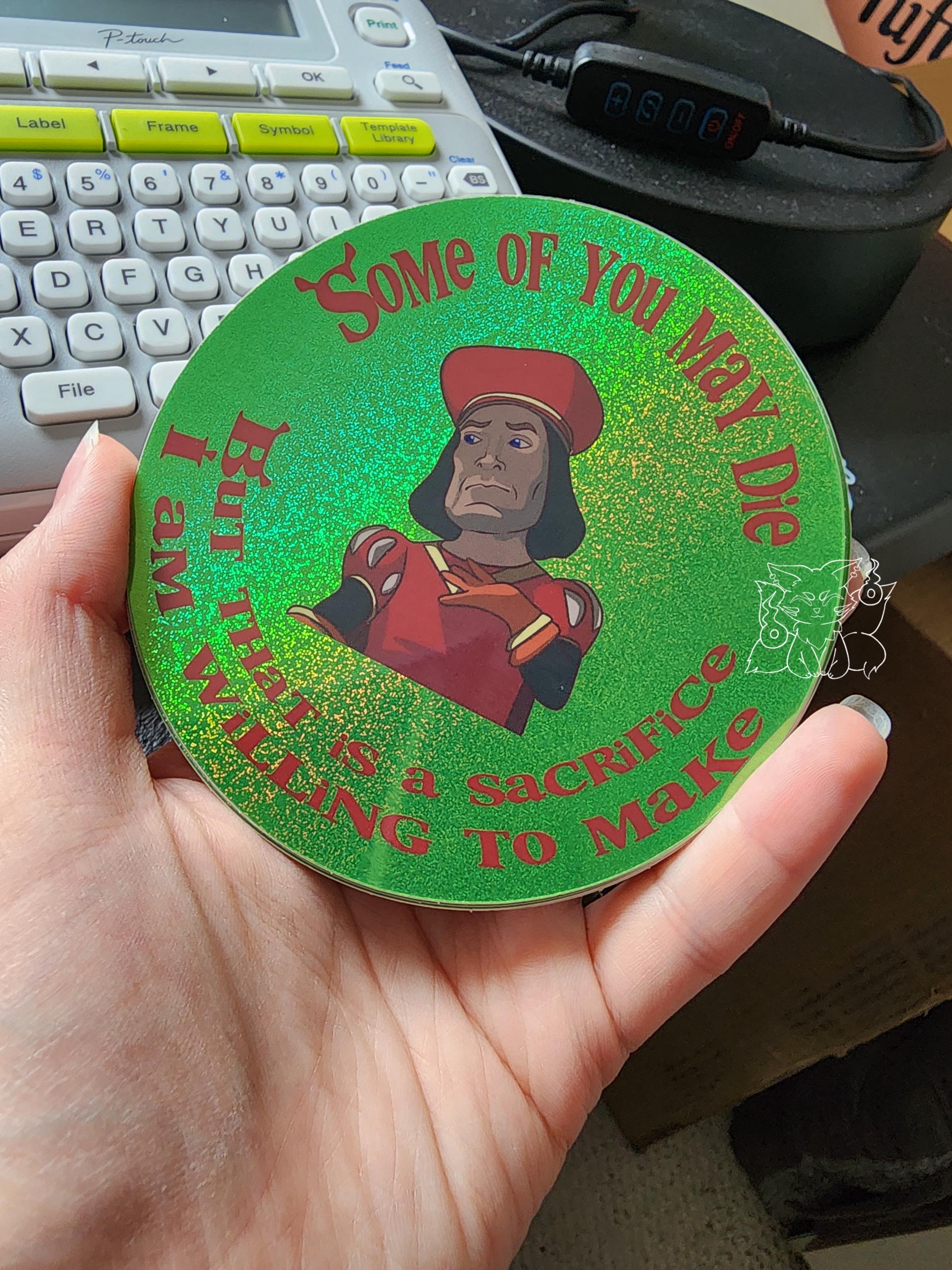 Tiny, Insecure Lord Sticker | Holographic Sticker | Bumper Sticker ...