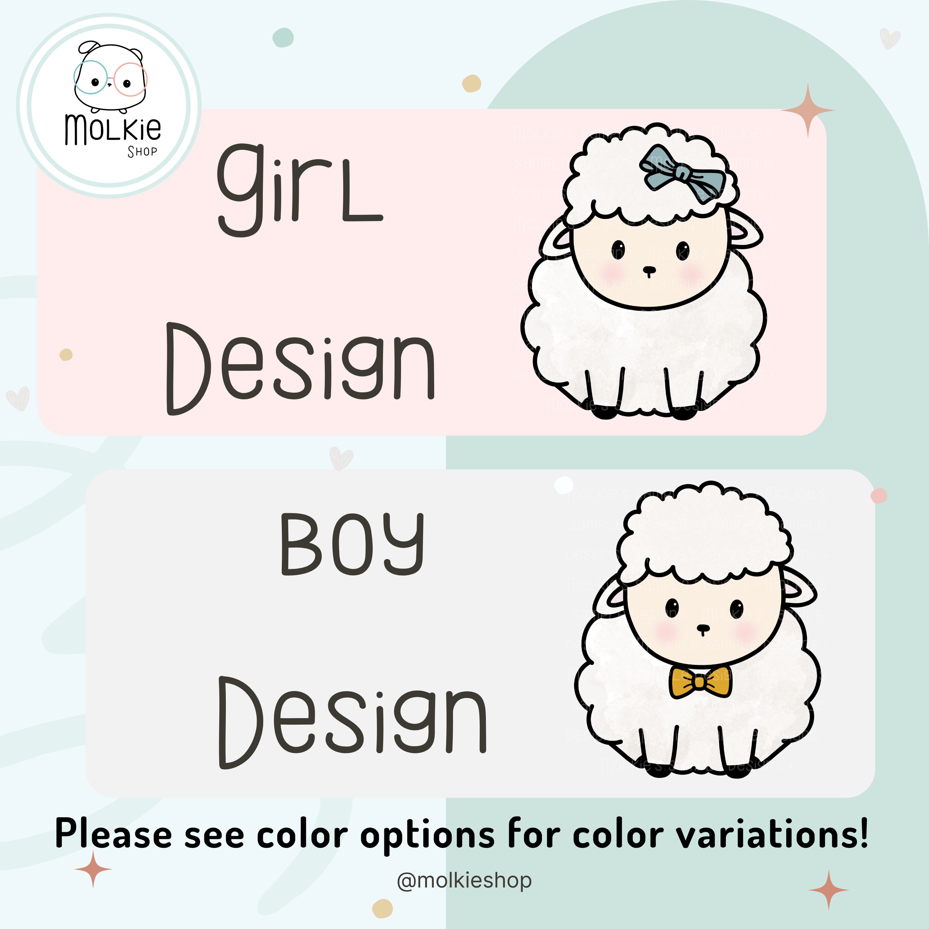 Cute Sheep Name Label for Daycare Stickers for Kids Waterproof ...
