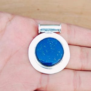 Lapis Lazuli Pendant, Lapis Lazuli Jewelry, Gift Pendant, Silver Pendant, 925 Silver Pendant, Silver Jewelry, Handmade Pendant, Lapis Lazuli