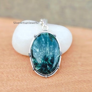 Seraphinite Pendant, Seraphinite Jewelry, 925 Silver Sterling Jewelry, Wonderful Pendant, Gifts Pendant,  Attractive Pendant, Women Gifts