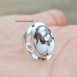 Wild Horse Ring, 925 Sterling Silver Ring, Magnesite Ring, Magnesite Jewelry, Gemstone Ring, Dainty Ring, Women Ring, Pretty Ring, Gift Ring