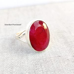 Ruby Ring, Ruby Jewelry, Gift For Her, Women Ring, Silver Ring, Gift Ring, Handmade Gift, 925 Silver Ring, Gift Jewelry, Statement Ring