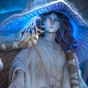 Lunar Witch – Inspired by a Mysterious Fantasy Realm ER Game | STL Model 3D