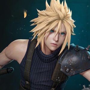Clod STL 3D Printable Model – FFVII Figurine Digital Download for 3D Printing Fans & Collectors