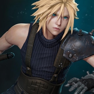 Clod STL 3D Printable Model – FFVII Figurine Digital Download for 3D Printing Fans & Collectors