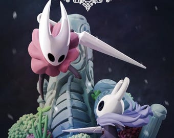 Hollow Knight 3D Print STL: Knight & Hornet Fan Art Figure (Digital Download