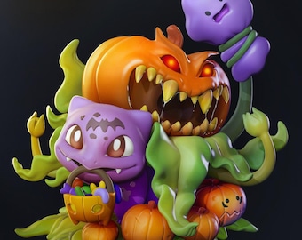 Chibi Grass type STL – Cute 3D Printable Model for DIY Crafts & Collectors